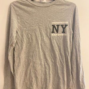 NEW Saturdays NYC New York Logo Gray Longsleeve Limited Edition T Shirt Size S